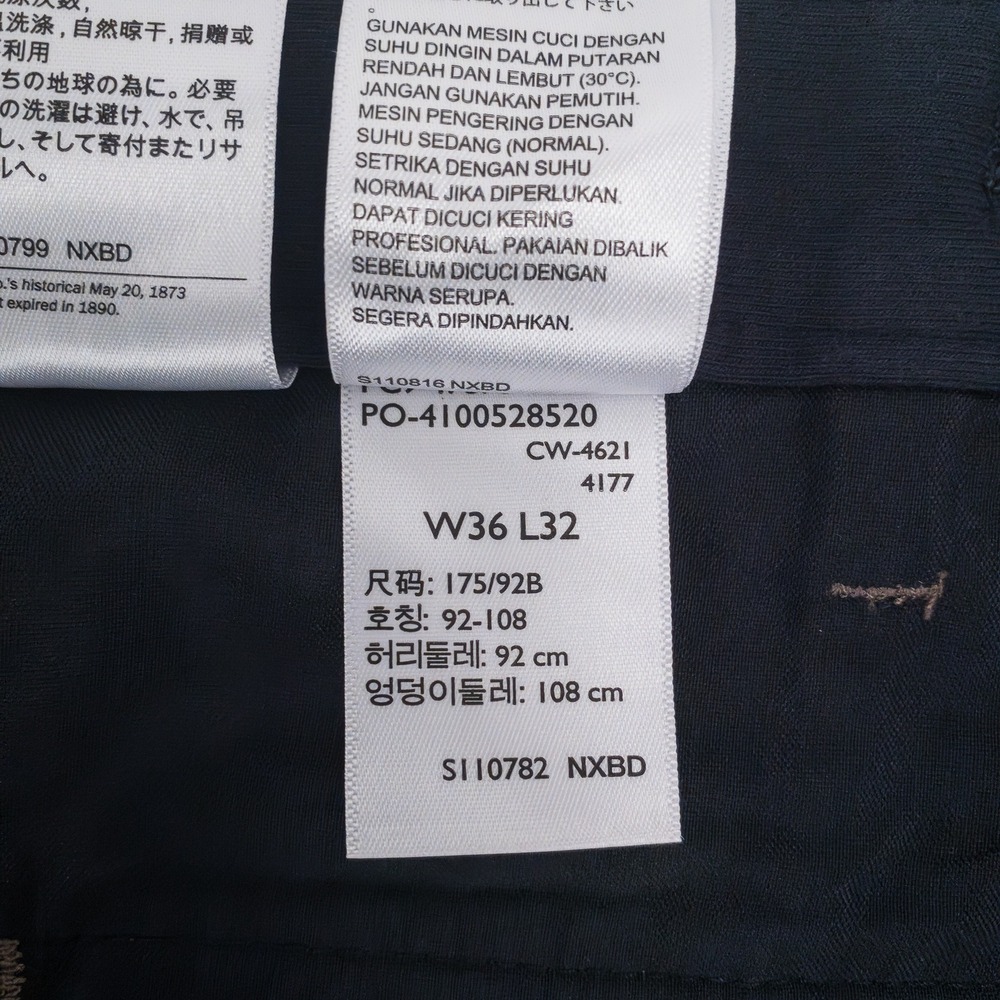 Dockers Comfort Khaki Pants Mens 36x32 Brown Relaxed Fit Pleated Stretch Cotton - Picture 13 of 16